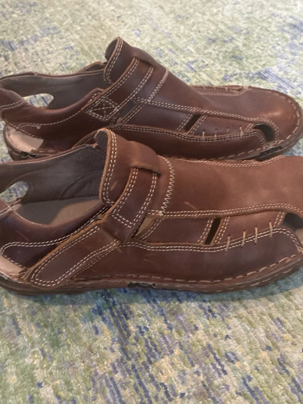Brown Leather Men’s Fisherman Sandals